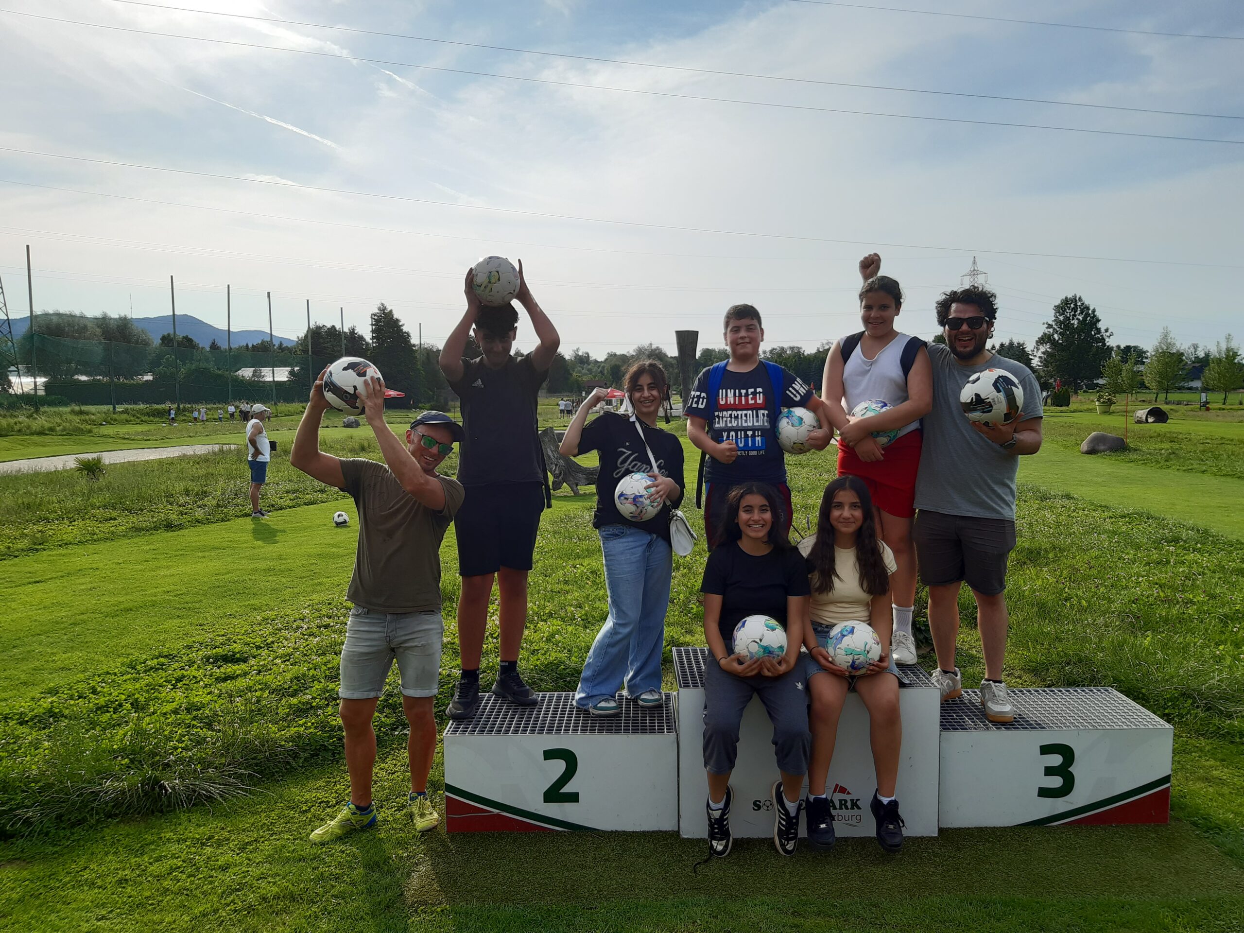 Mit dem Rad zum Soc­cer­park